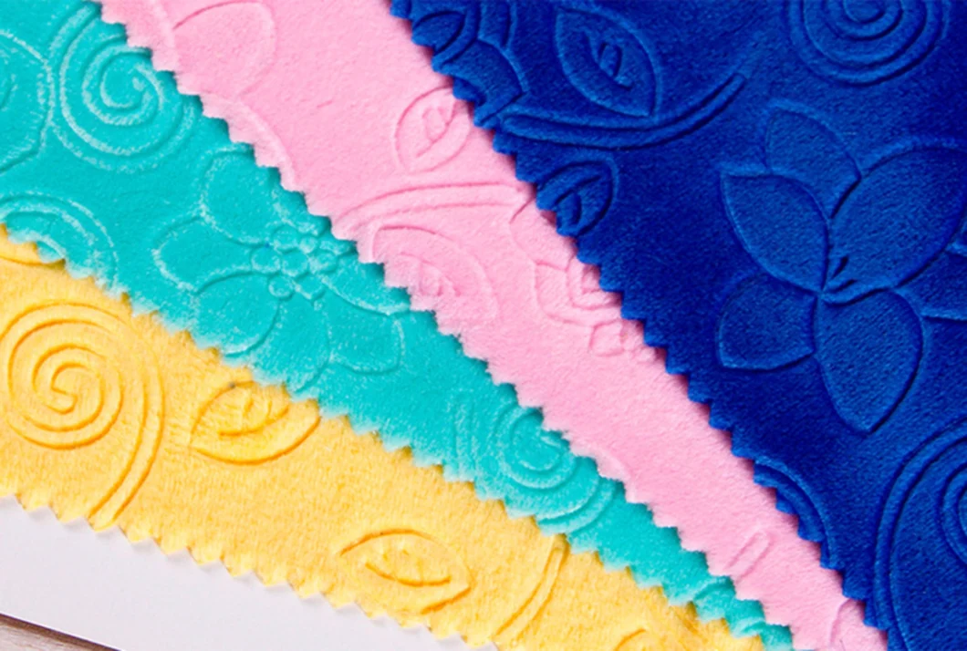 Crystal Super Soft Fleece 3D Embossed Brush Toy Fabric