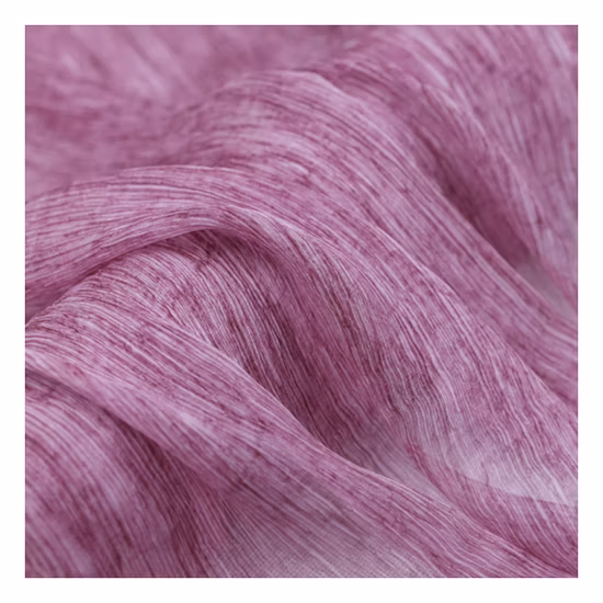 Oeko Tex 100 Certificate Customized 100%Silk Crushed Chiffon Fabric