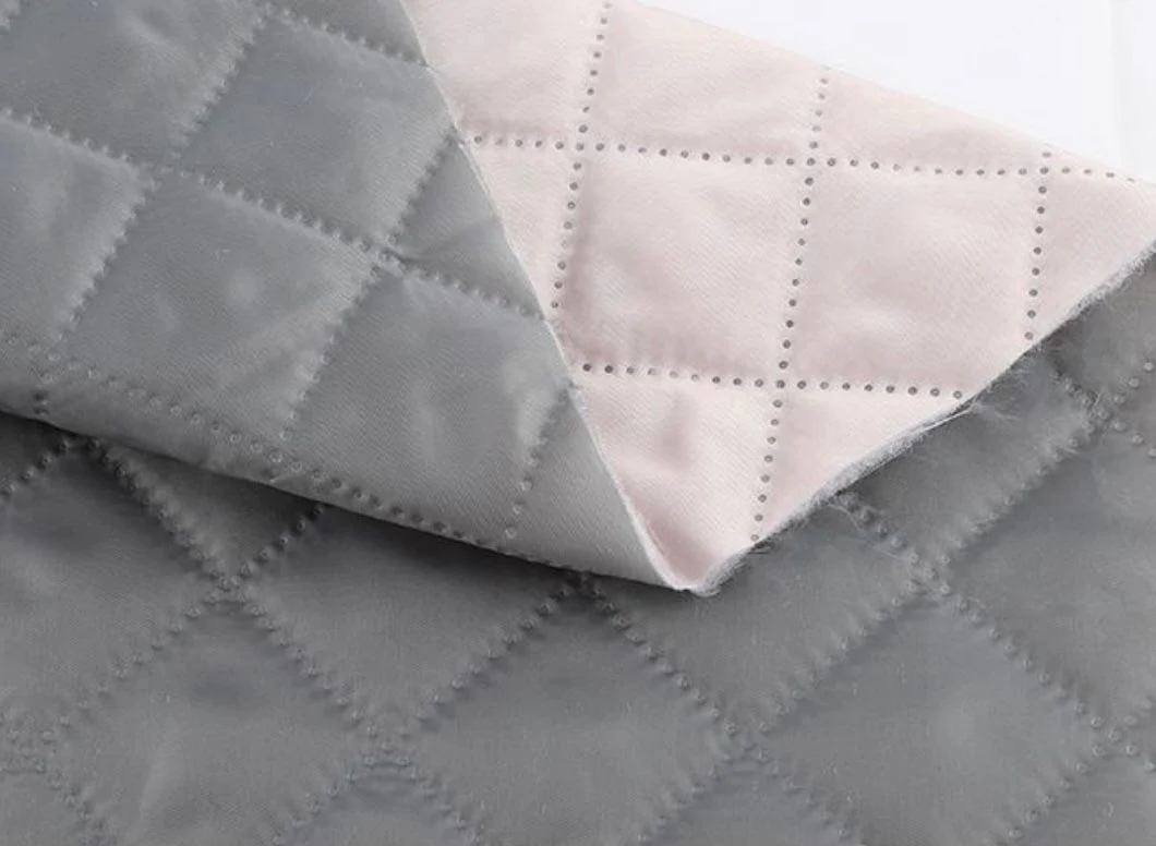 China Wholesale Fabric Market Furniture Fabric Polyester Quilted/Ultrasonic Quilting/Quilt Fabric for Garment and Upholstery/Winter Jacket