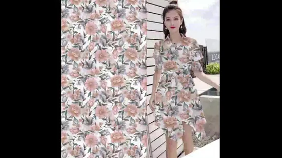 Yigao Textile Pearl Chiffon цифровая печатная ткань, однотонная печатная ткань для одежды