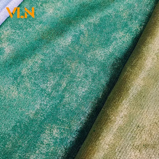 Китай производитель 100% полиэстер Jaguar крашение красочная бронзовая фольга обивка текстильная ткань для дивана