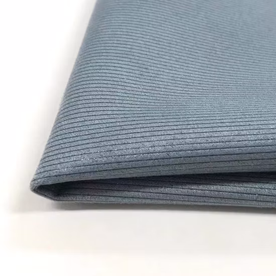 Китайская эластичная трикотажная ткань Suppler, состоящая из 92% полиэстера и 8% спандекса с воздушным слоем с бронзовой замшей для повседневной одежды, модной юбки, дивана